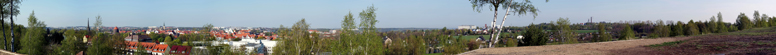 Panoramablick von Freiberg